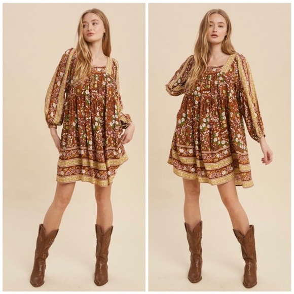 KismetsKloset Dresses & Skirts - The MILLIE Smock Floral Dress